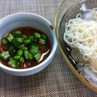 トマトの野菜たっぷりそうめん